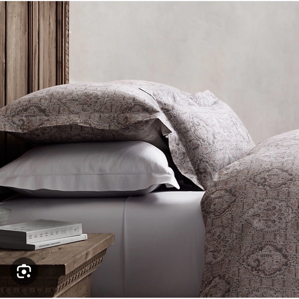 Restoration Hardware Italian Byzantine Fresco Sateen European Pillow Shams